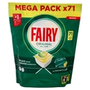 Fairy Pastiglie Lavastoviglie Original All in One, Detersivo Piatti Limone, 71 Capsule 959 g